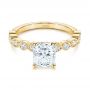 18k Yellow Gold 18k Yellow Gold Diamond Engagement Ring - Flat View -  106438 - Thumbnail