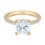 18k Yellow Gold 18k Yellow Gold Diamond Engagement Ring - Flat View -  106439 - Thumbnail