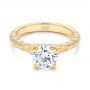 18k Yellow Gold 18k Yellow Gold Diamond Engagement Ring - Flat View -  106644 - Thumbnail