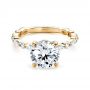 18k Yellow Gold 18k Yellow Gold Diamond Engagement Ring - Flat View -  106861 - Thumbnail