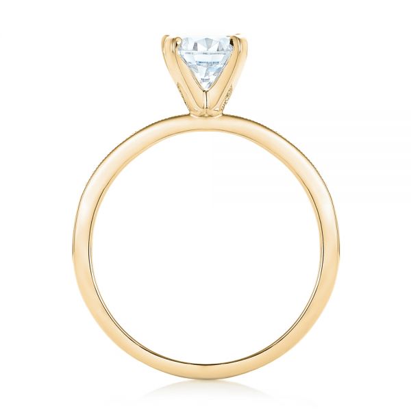 18k Yellow Gold 18k Yellow Gold Diamond Engagement Ring - Front View - 102585