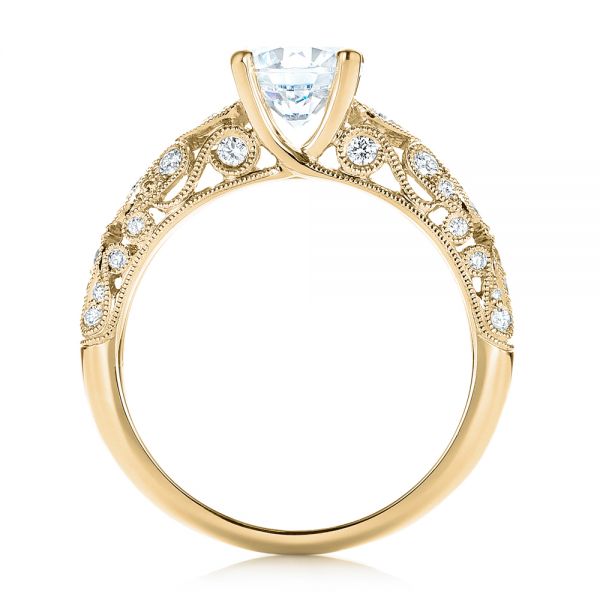14k Yellow Gold 14k Yellow Gold Diamond Engagement Ring - Front View - 103063