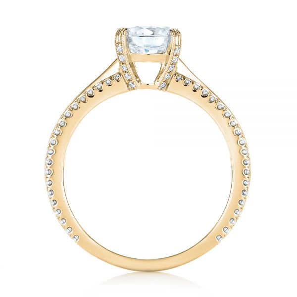 14k Yellow Gold 14k Yellow Gold Diamond Engagement Ring - Front View - 103078