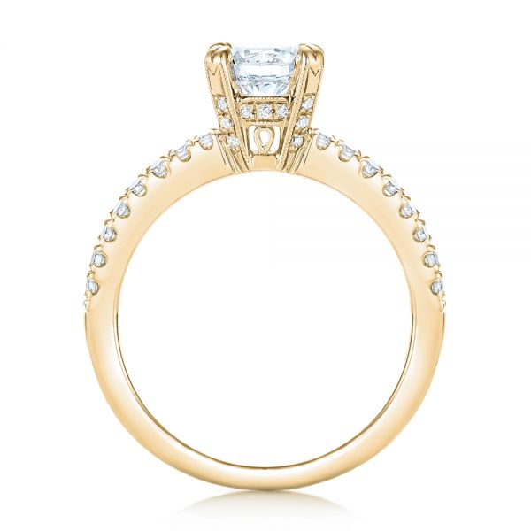 14k Yellow Gold 14k Yellow Gold Diamond Engagement Ring - Front View - 103085