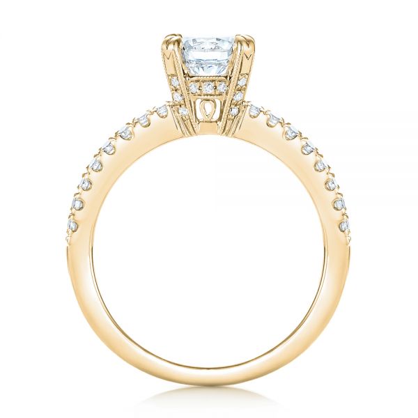 18k Yellow Gold 18k Yellow Gold Diamond Engagement Ring - Front View -  103085