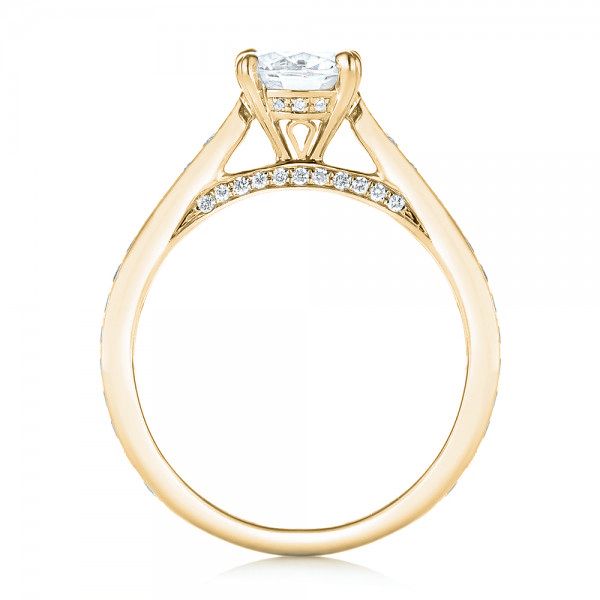 18k Yellow Gold 18k Yellow Gold Diamond Engagement Ring - Front View -  103086