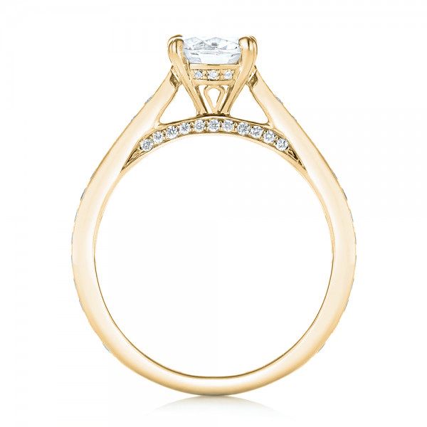 18k Yellow Gold 18k Yellow Gold Diamond Engagement Ring - Front View - 103086