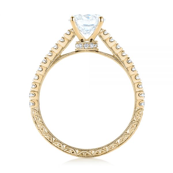 14k Yellow Gold 14k Yellow Gold Diamond Engagement Ring - Front View - 103713