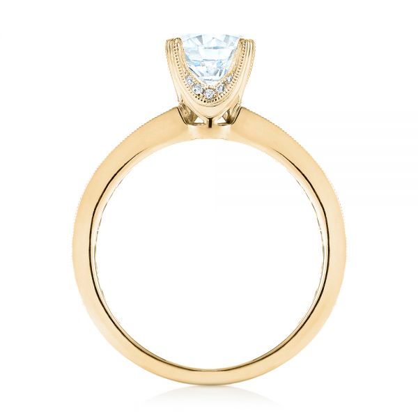14k Yellow Gold 14k Yellow Gold Diamond Engagement Ring - Front View -  103832