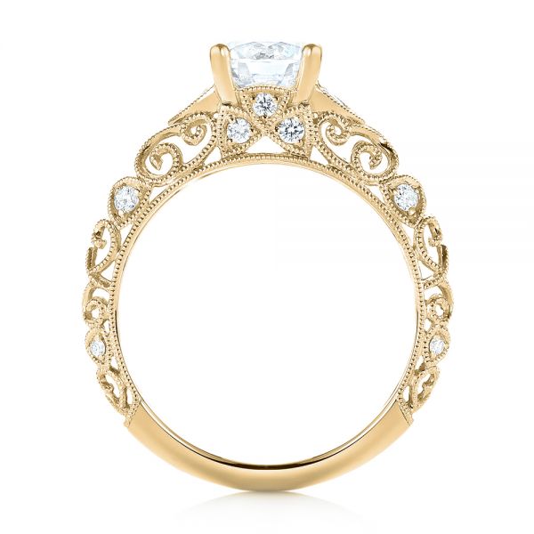 14k Yellow Gold 14k Yellow Gold Diamond Engagement Ring - Front View -  103901
