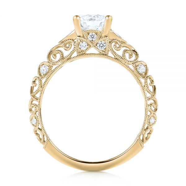 14k Yellow Gold 14k Yellow Gold Diamond Engagement Ring - Front View - 103901