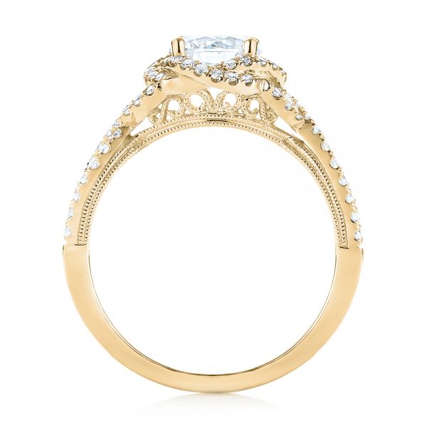 18k Yellow Gold 18k Yellow Gold Diamond Engagement Ring - Front View -  103903