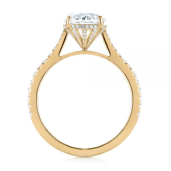 14k Yellow Gold 14k Yellow Gold Diamond Engagement Ring - Front View - 104177