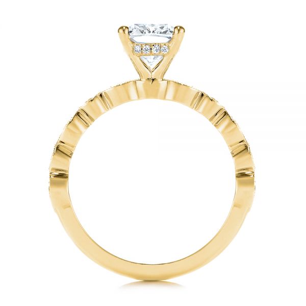18k Yellow Gold 18k Yellow Gold Diamond Engagement Ring - Front View -  106438