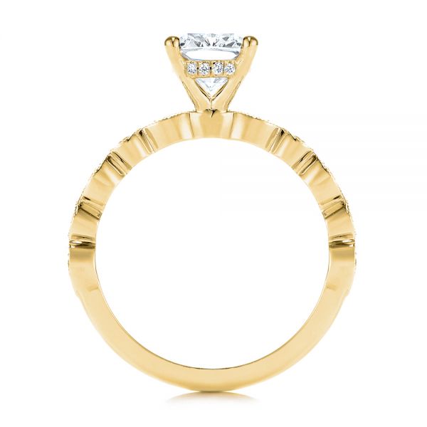 18k Yellow Gold 18k Yellow Gold Diamond Engagement Ring - Front View - 106438