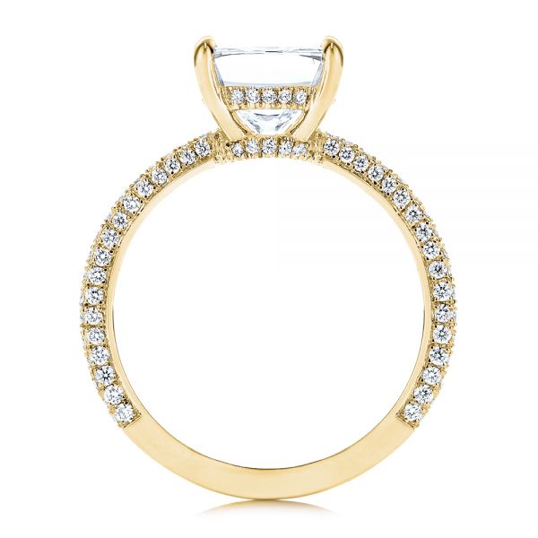 18k Yellow Gold 18k Yellow Gold Diamond Engagement Ring - Front View -  106439