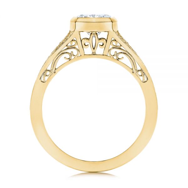 14k Yellow Gold 14k Yellow Gold Diamond Engagement Ring - Front View -  106592