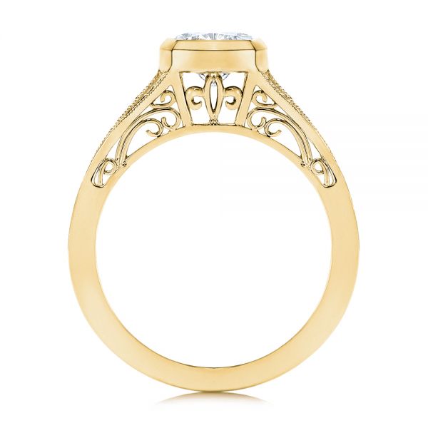 14k Yellow Gold 14k Yellow Gold Diamond Engagement Ring - Front View - 106592