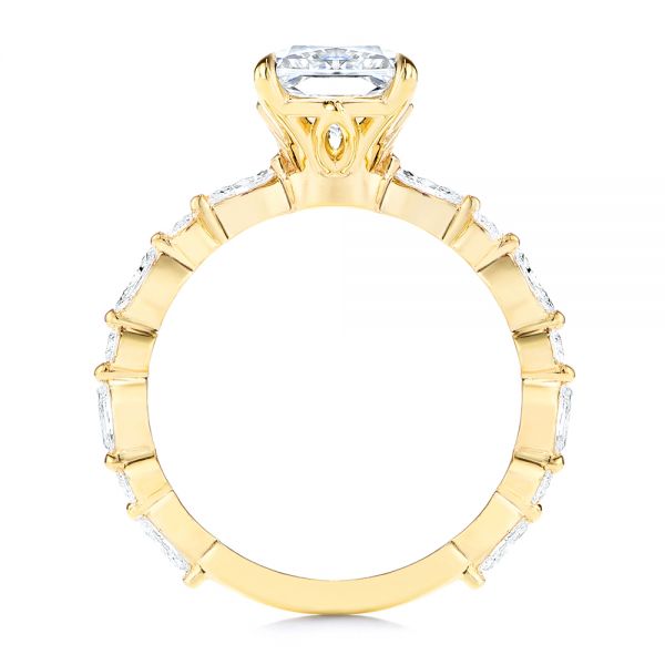 18k Yellow Gold 18k Yellow Gold Diamond Engagement Ring - Front View -  106640