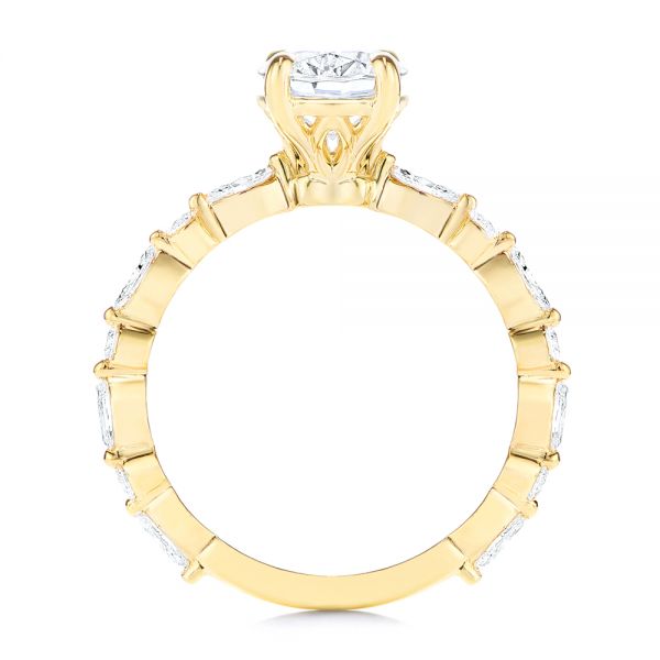 14k Yellow Gold 14k Yellow Gold Diamond Engagement Ring - Front View -  106727