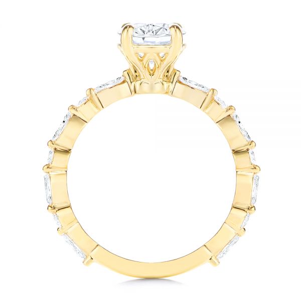 14k Yellow Gold 14k Yellow Gold Diamond Engagement Ring - Front View -  106727