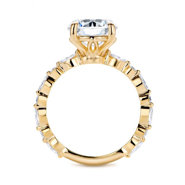 14k Yellow Gold 14k Yellow Gold Diamond Engagement Ring - Front View - 106861