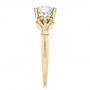 18k Yellow Gold 18k Yellow Gold Diamond Engagement Ring - Side View -  100100 - Thumbnail