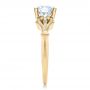 18k Yellow Gold 18k Yellow Gold Diamond Engagement Ring - Side View -  100100 - Thumbnail