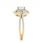 18k Yellow Gold 18k Yellow Gold Diamond Engagement Ring - Side View -  103678 - Thumbnail