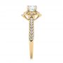 18k Yellow Gold 18k Yellow Gold Diamond Engagement Ring - Side View -  103680 - Thumbnail