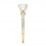 18k Yellow Gold 18k Yellow Gold Diamond Engagement Ring - Side View -  103832 - Thumbnail