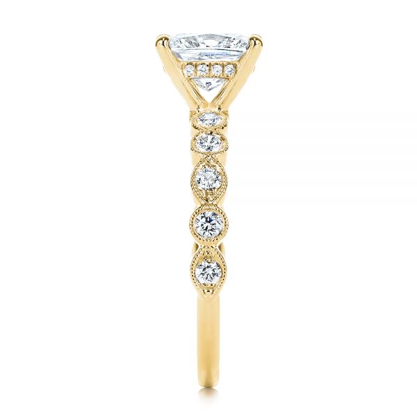 14k Yellow Gold 14k Yellow Gold Diamond Engagement Ring - Side View -  106438