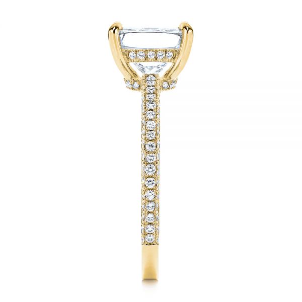 14k Yellow Gold 14k Yellow Gold Diamond Engagement Ring - Side View - 106439