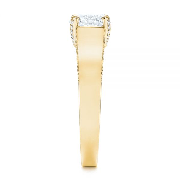 14k Yellow Gold 14k Yellow Gold Diamond Engagement Ring - Side View - 106664