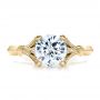 14k Yellow Gold 14k Yellow Gold Diamond Engagement Ring - Top View -  100100 - Thumbnail