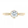 14k Yellow Gold 14k Yellow Gold Diamond Engagement Ring - Top View -  102672 - Thumbnail