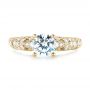 18k Yellow Gold 18k Yellow Gold Diamond Engagement Ring - Top View -  103063 - Thumbnail