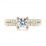 14k Yellow Gold 14k Yellow Gold Diamond Engagement Ring - Top View -  103085 - Thumbnail