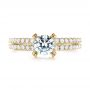 14k Yellow Gold 14k Yellow Gold Diamond Engagement Ring - Top View -  103085 - Thumbnail