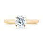 18k Yellow Gold 18k Yellow Gold Diamond Engagement Ring - Top View -  103087 - Thumbnail
