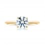 18k Yellow Gold 18k Yellow Gold Diamond Engagement Ring - Top View -  103319 - Thumbnail
