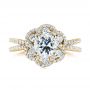 14k Yellow Gold 14k Yellow Gold Diamond Engagement Ring - Top View -  103678 - Thumbnail