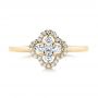 18k Yellow Gold 18k Yellow Gold Diamond Engagement Ring - Top View -  103683 - Thumbnail