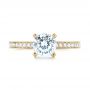 14k Yellow Gold 14k Yellow Gold Diamond Engagement Ring - Top View -  103832 - Thumbnail
