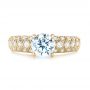 14k Yellow Gold 14k Yellow Gold Diamond Engagement Ring - Top View -  103836 - Thumbnail