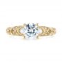 18k Yellow Gold 18k Yellow Gold Diamond Engagement Ring - Top View -  103901 - Thumbnail