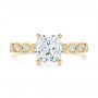 18k Yellow Gold 18k Yellow Gold Diamond Engagement Ring - Top View -  106438 - Thumbnail