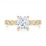 18k Yellow Gold 18k Yellow Gold Diamond Engagement Ring - Top View -  106438 - Thumbnail