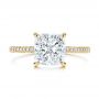 14k Yellow Gold 14k Yellow Gold Diamond Engagement Ring - Top View -  106439 - Thumbnail