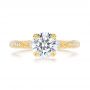 18k Yellow Gold 18k Yellow Gold Diamond Engagement Ring - Top View -  106644 - Thumbnail